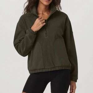 Vuori Aspen Half Zip (Olive Green)